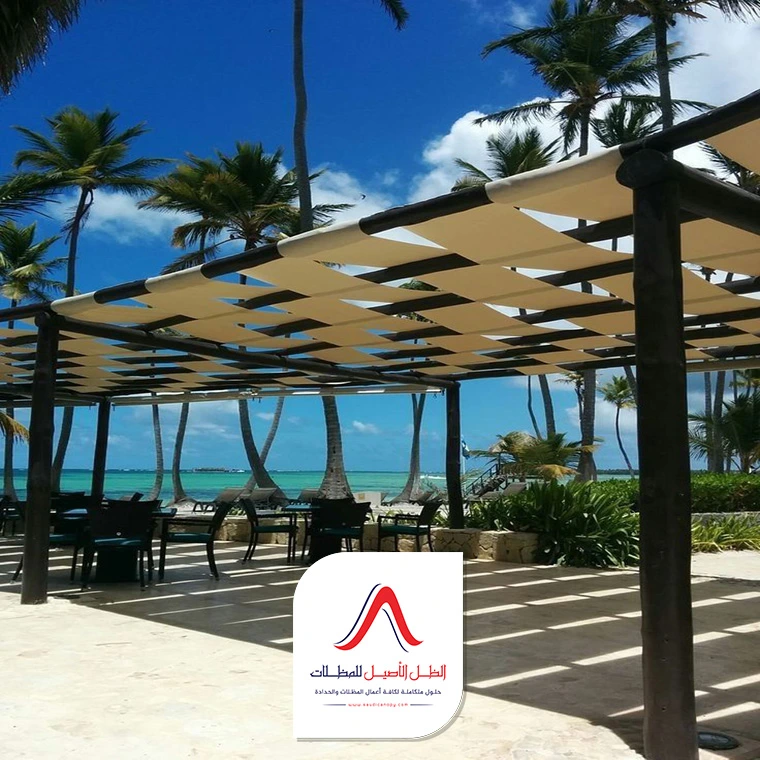 اشكال مظلات حدائق مكة