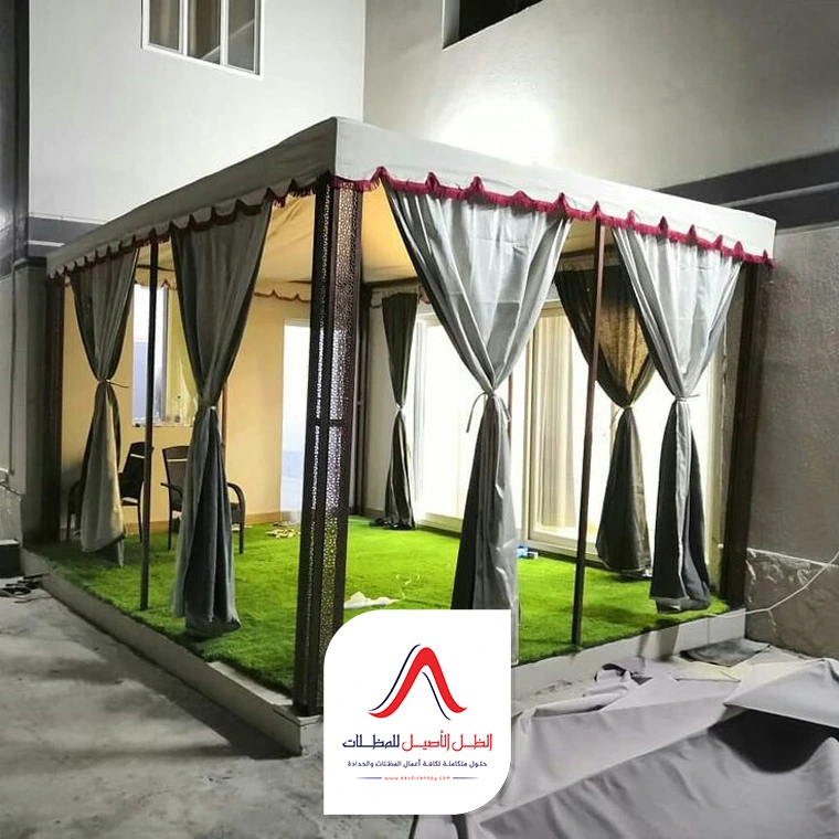 عمل مظلات الحدائق بمكة