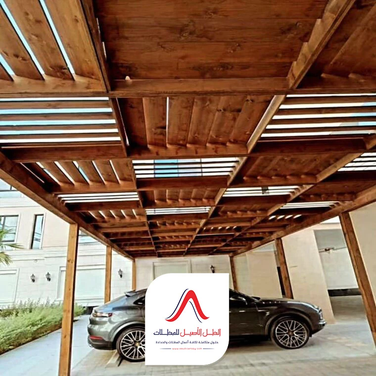مظلات خشب للمنزل جدة