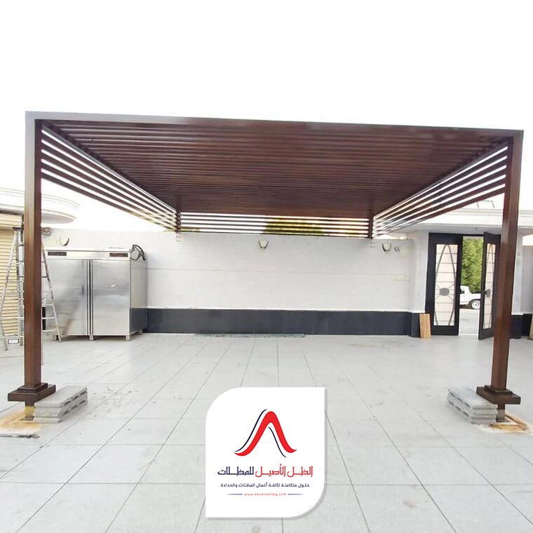 عمل مظلة خشبية مكه