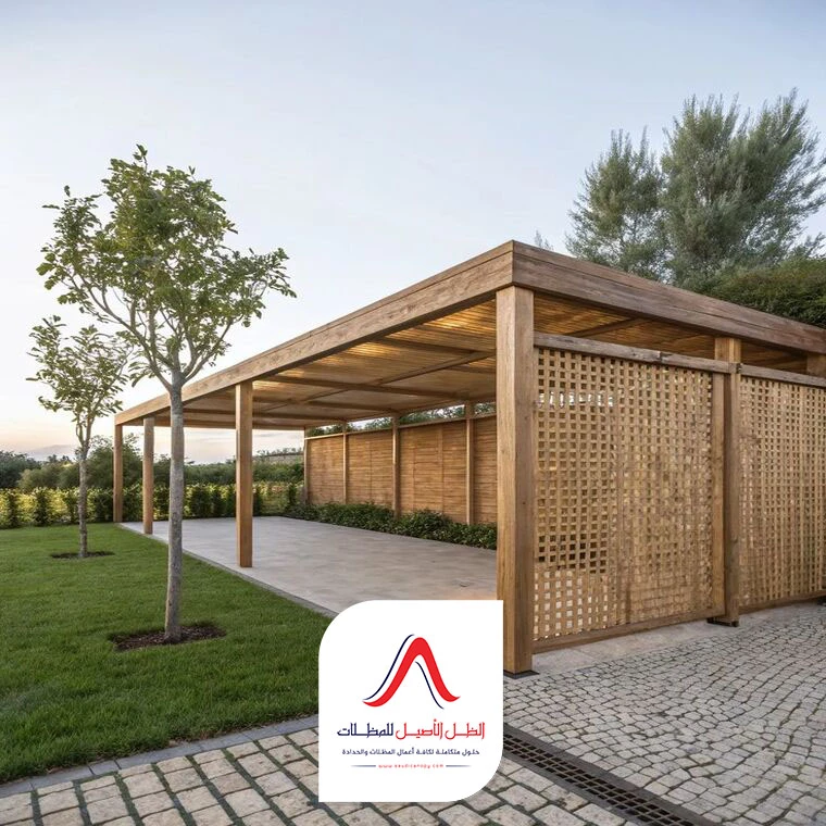 مظلات حوش خشب مكة