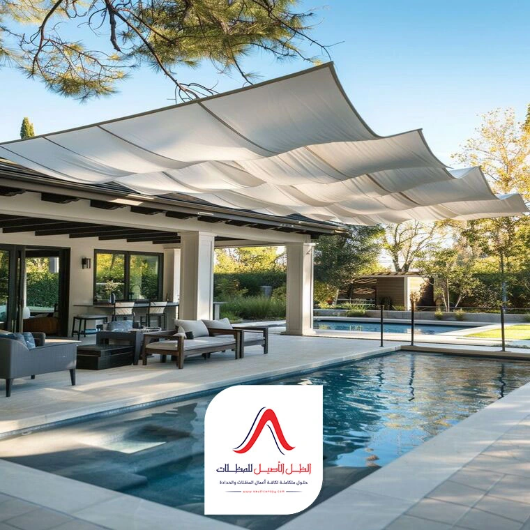 مظلات شد انشائي للمواقف مكة