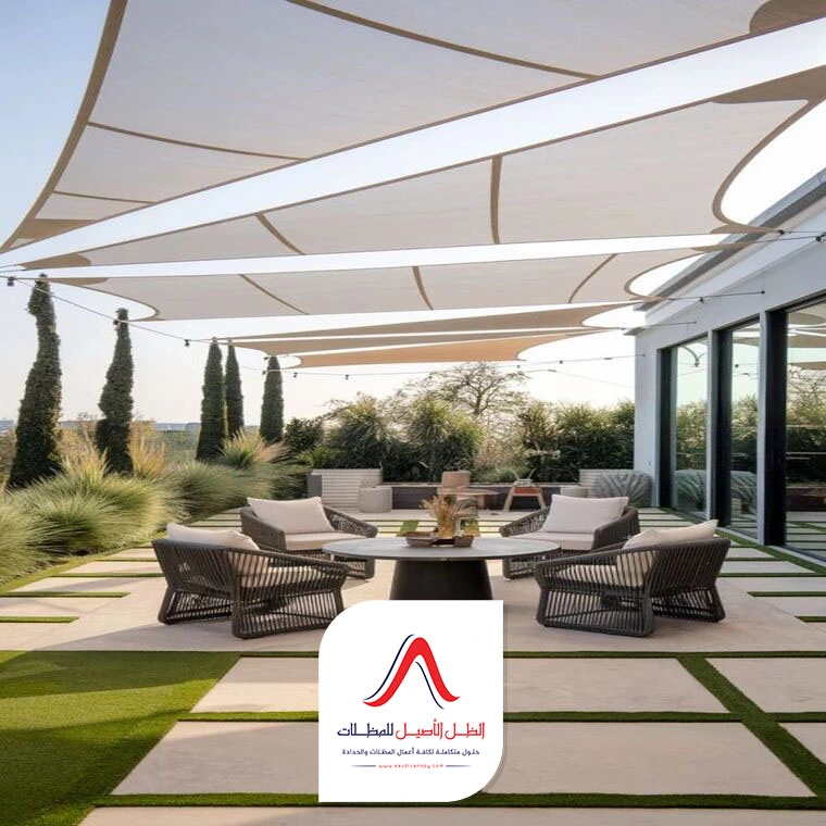 مظلات شد انشائي للمواقف مكة